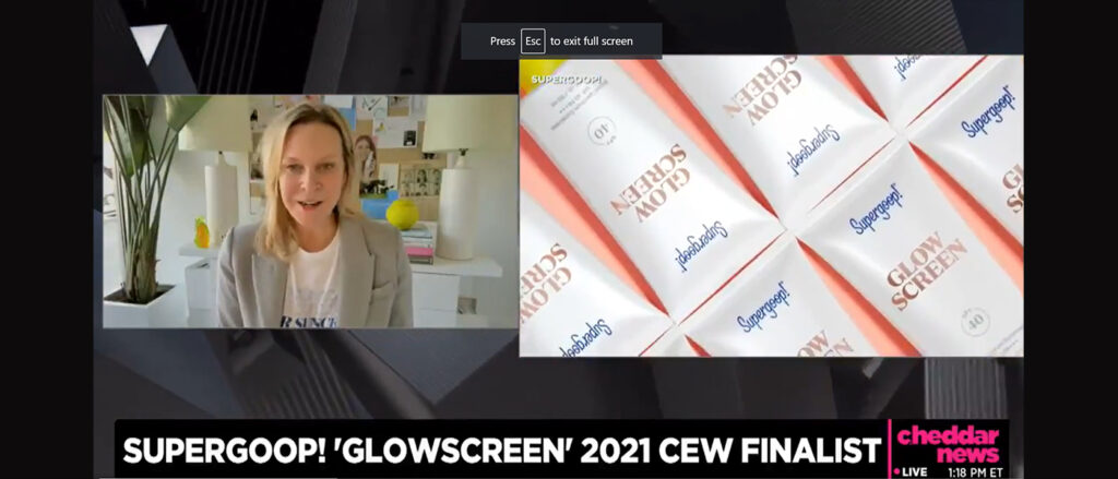 Cheddar News Highlights Sun Care Beauty Creators Award Finalist and Founder, Holly Thaggard