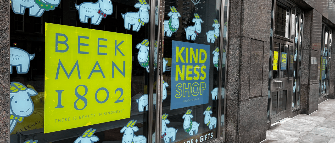 Beekman 1802 Pop Up Store Front In New York City